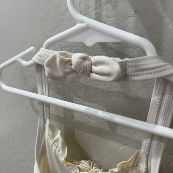 Janie & Jack Yellow Stripe One-Piece Swimsuit - Picture 4 of 9